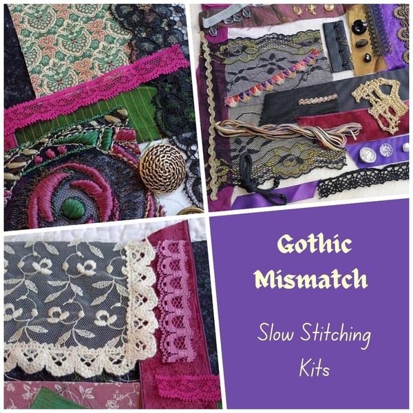 Gothic Mismatch - Slow Stitching kits - Perfectly Imperfect