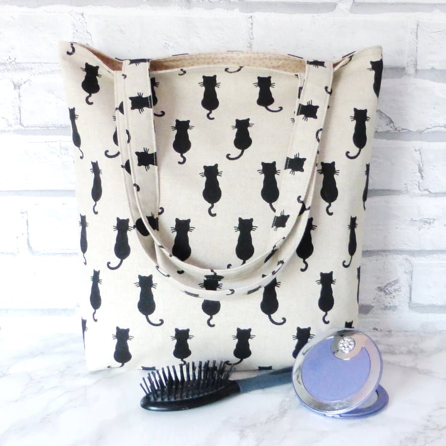 Black Cats tote bag, shopping bag