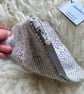 Wool Mini Pouch - Pastel Pink. Handwoven in Wales - Image 2
