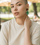 Walnut and Forest Green Matisse Inspired Earrings - Image 9
