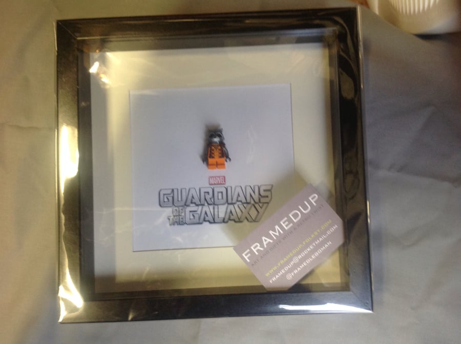 GUARDIANS OF THE GALAXY - FRAMED LEGO MINIFIGURE IN BOX FRAME