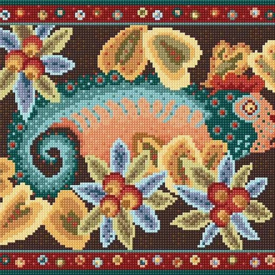 Chameleon Tapestry Kit, Cushion, Pillow, Picture, Counted Cross Stitch, 