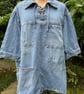 Reworked denim top - Frida Kahlo - Upcycled - Appliqué  - Image 4