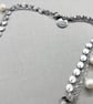 3 Layer Stainless Steel Necklace With Cultured Pearls - Image 3