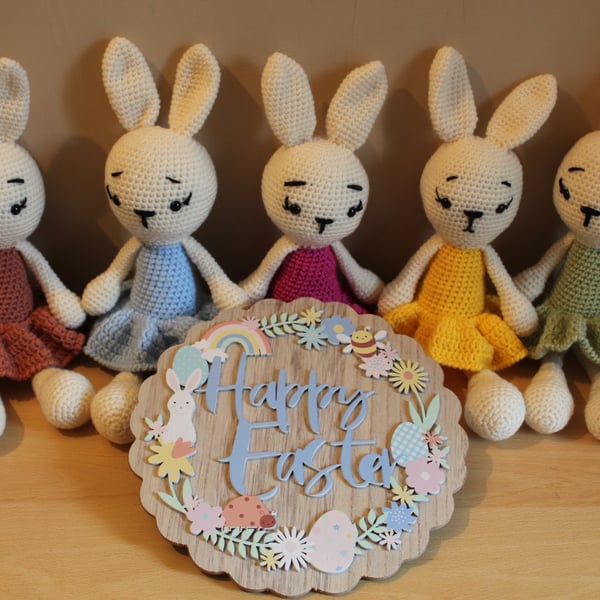 Handmade rabbit crochet Easter bunnies