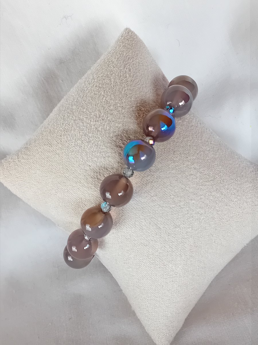 Grey Moonstone Bracelet