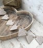  Loveheart hanger, ceramic bunting, pottery, home decor, wall hanging - Image 1