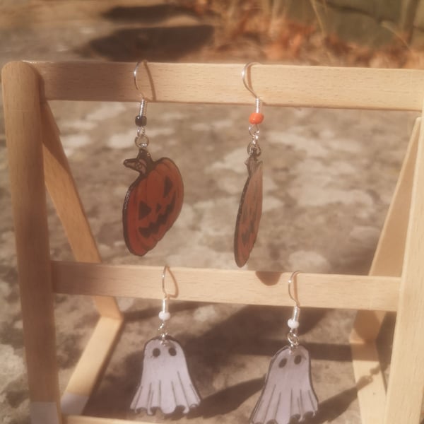 Halloween paper earrings set 