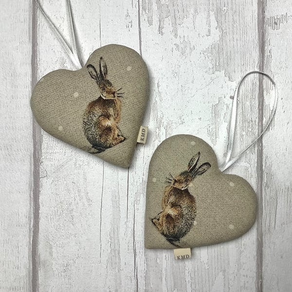 Hanging Hearts - Hares