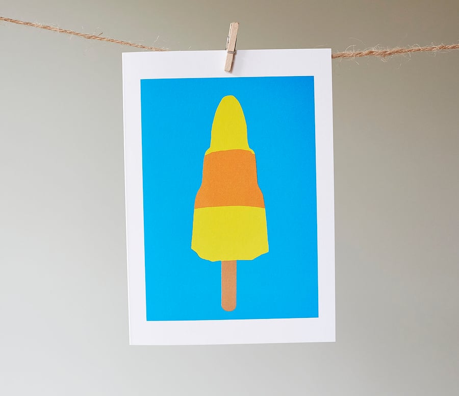 Ice Lolly greetings card