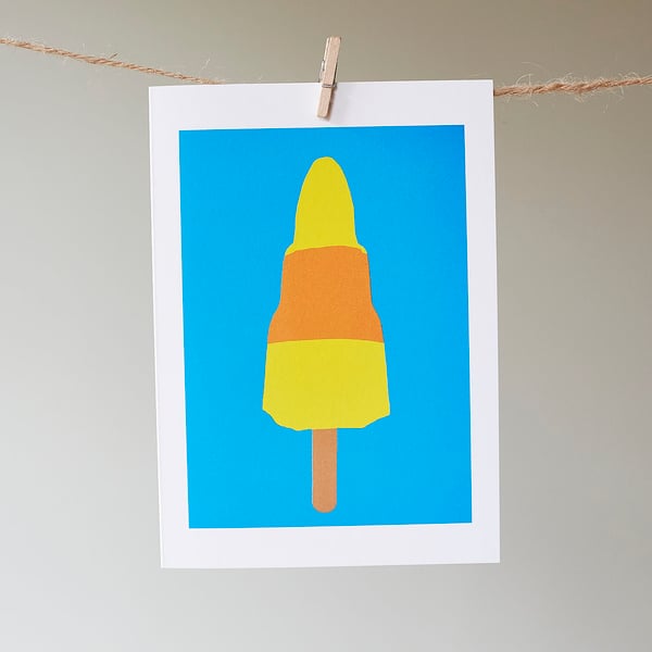 Ice Lolly greetings card