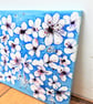 Original Cherry Blossom Painting, Floral Art on Canvas, A4 size, Unframed - Image 5