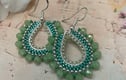 Beaded hoop earrings 