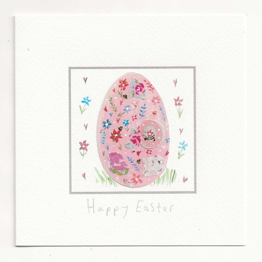 Pink egg card
