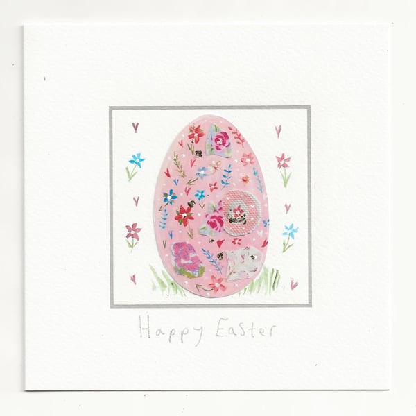 Pink egg card