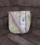 Upcycled Coffee Sack - Mini Shoulder Bag - Green and white pattern - Image 2