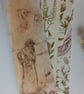 Hand printed  book mark 'Girl and Birds' - Image 2