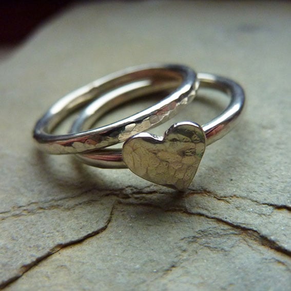 Stacking Heart Rings