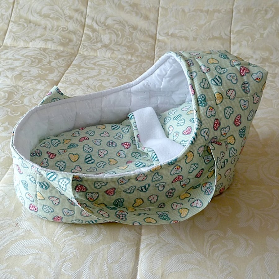 Doll's Carrycot suitable for doll 35cms