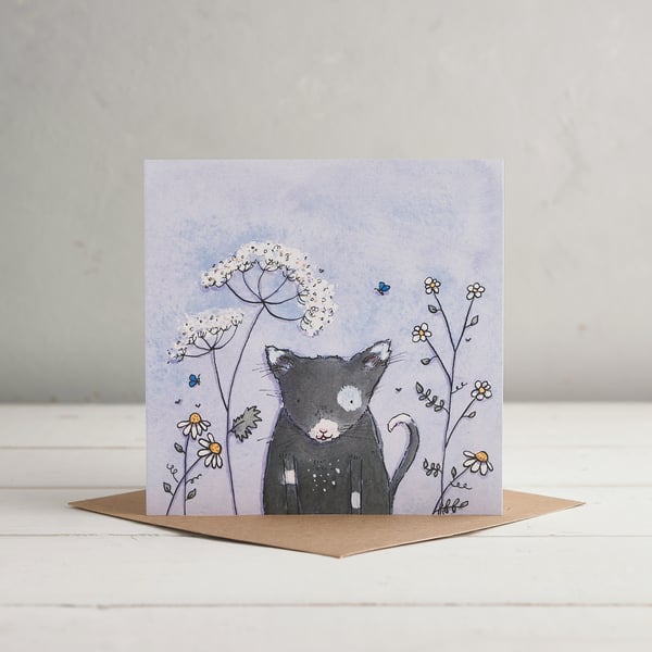 Cat greetings Card