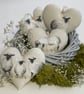 Hanging Heart Sheep Lamb Easter Decoration Spring Farmhouse Mother's Day Gift - Image 1