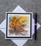 Gorse. Handpainted Blank Card. Letterbox Gift. Keepsake