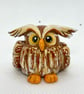 Clay Miniature Owl Collectable Sculpture, Made to Order