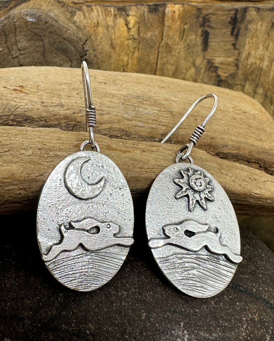 Running Hare Earrings