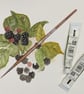 Brambles (Blackberries) greetings card. - Image 2