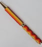 Beadwork Pen in Red, Yellow and Gold - Image 4