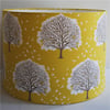 Handmade Drum Lampshade In Joel Dewberry's Majestic Oak Fabric - Ceiling Fitting