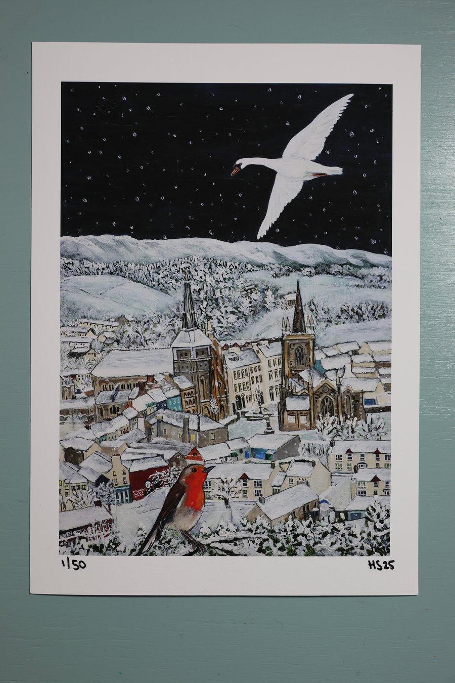 A4 Limited Edition Giclee Print ‘A Wintery Enniskillen Wonderland’