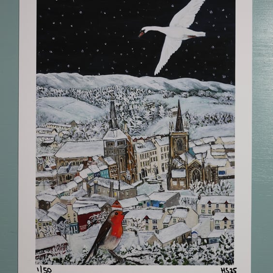 A4 Limited Edition Giclee Print ‘A Wintery Enniskillen Wonderland’