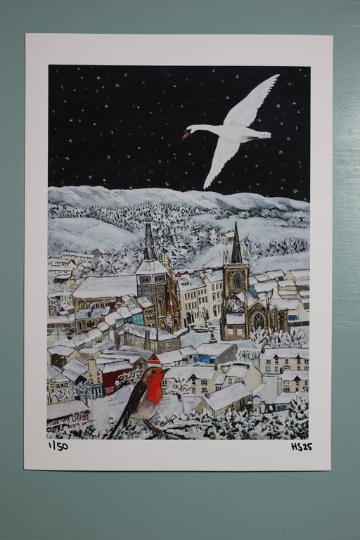 A4 Limited Edition Giclee Print ‘A Wintery Enniskillen Wonderland’