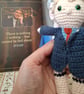 Handmade crochet Julian.  BBC Ghosts.