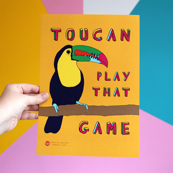 Toucan Play That Game A4 Poster