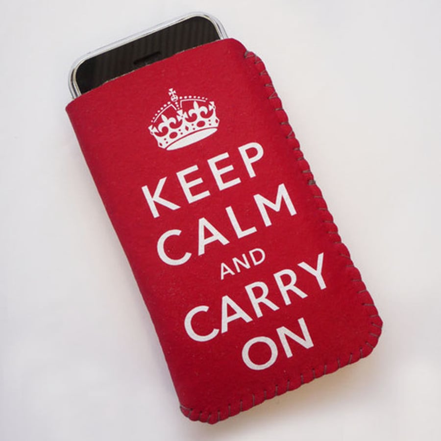 Keep Calm And Carry On iPhone Case