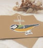 The Blue Tit - Embroidered Hanging Decoration - Image 4
