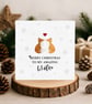 Fox Love Wife Christmas Card, Christmas Card For Wife. - Image 4
