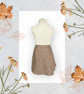 Brushed Wool Check Pleated Skirt with Pocket. 5-7yrs. G41 - Image 1