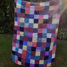Patchwork Quilt Bedspread Single Size Throw mostly Kaffe Fassett Fabric