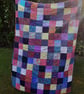 Patchwork Quilt Bedspread Single Size Throw mostly Kaffe Fassett Fabric