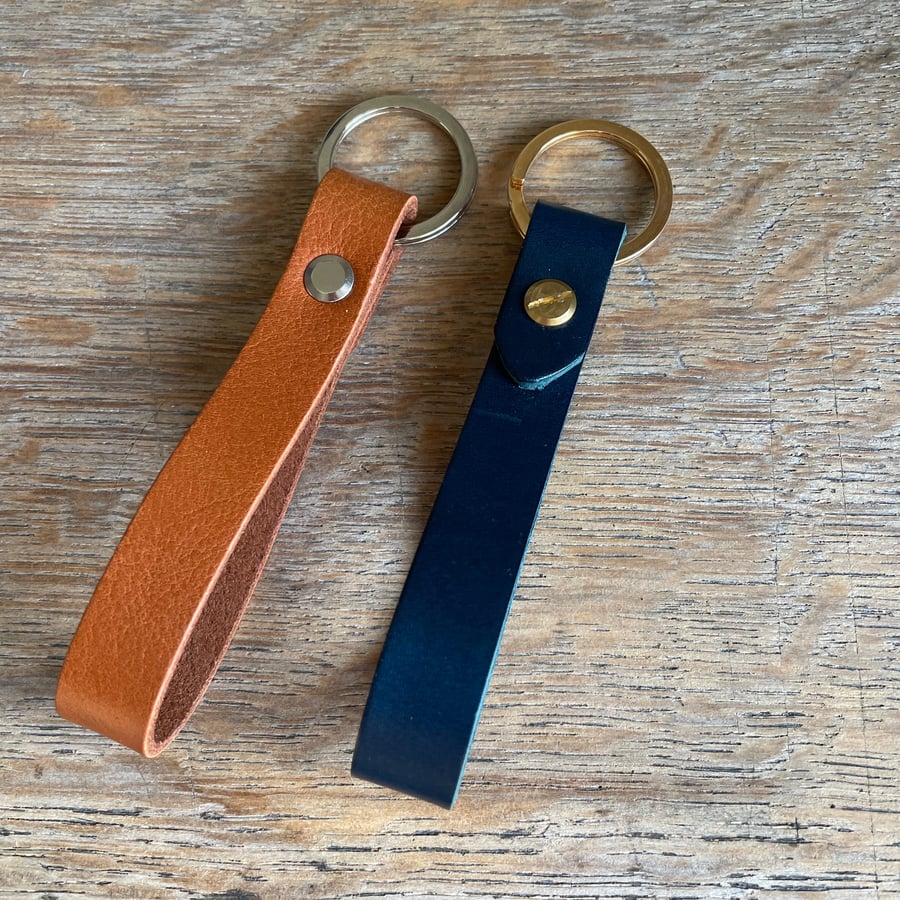 Loxley Loop Keyring - Whisky Leather