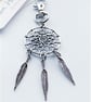 Small Bag Charm. Dream Catcher Charm. Dream Catcher Bag Charm. Metal Bag Charm. - Image 1