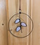 Stained Glass Pussy Willow Mini Wreath, Hanging Suncatcher Valentines Gift - Image 7