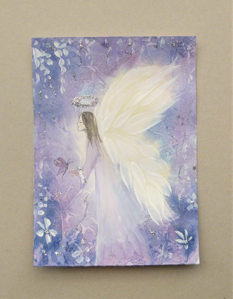 angel art hand painted  ( ref F591.PNK6 )