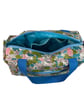 Large wash bag in Liberty cotton, floral toiletries bag with handles and pocket. - Image 8