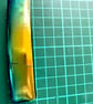 Handmade Golden Rainbow Iridescent Dichroic Fused Glass Hair Barrette - Image 6
