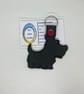 Embroidered Scottish Terrier Keyring - Image 2
