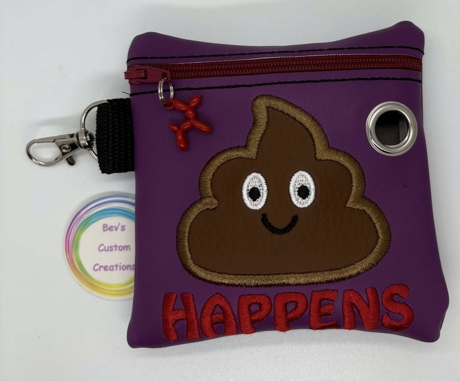 Happens - Embroidered Poo bag dispenser